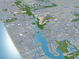 Naples florida city usa 30km 3D 모델