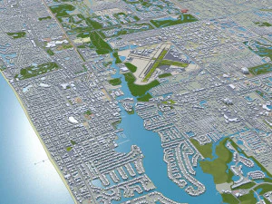 Naples florida city usa 30km 3D Model