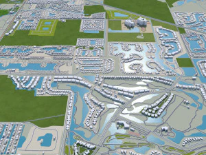 Naples florida city usa 30km 3D Model