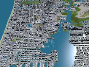 Naples florida city usa 30km 3D 모델