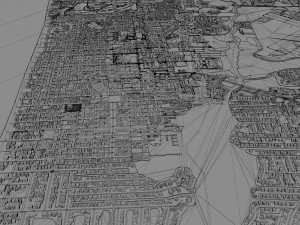 Naples florida city usa 30km 3D 모델