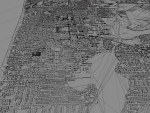 Naples florida city usa 30km 3D Model