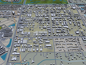 Naples florida city usa 30km 3D 모델