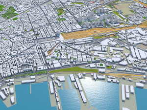 Naples city italy 85km 3D Model
