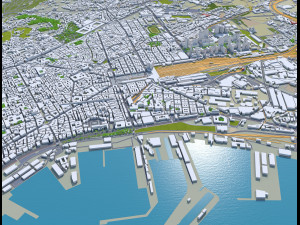Naples city italy 85km 3D Model