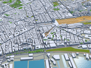 Naples city italy 85km 3D Model