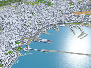Naples city italy 85km 3D Model