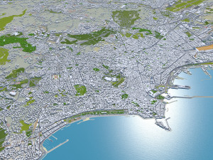 Naples city italy 85km 3D Model
