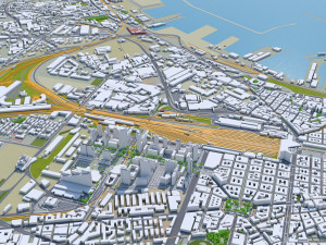Naples city italy 85km 3D Model