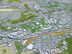 Naples city italy 85km 3D Model
