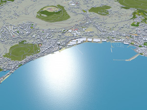 Naples city italy 85km 3D Model