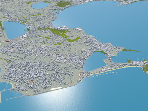 Naples city italy 85km 3D Model
