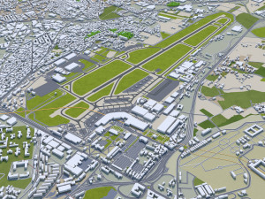 Naples city italy 85km 3D Model