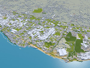 Naples city italy 85km 3D Model