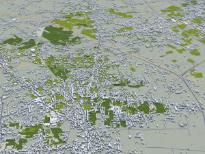 Naples city italy 85km 3D Model