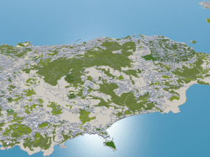 Naples city italy 85km 3D Model