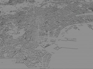 Naples city italy 85km 3D Model