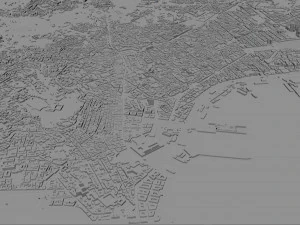 Naples city italy 85km 3D Model