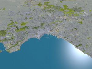 Naples city italy 85km 3D Model