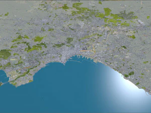 Naples city italy 85km 3D Model
