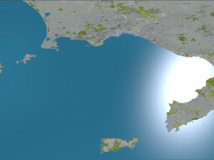 Naples city italy 85km 3D Model