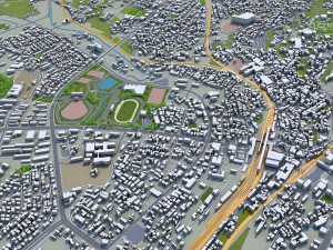 Narita city japan 40km 3D मॉडल