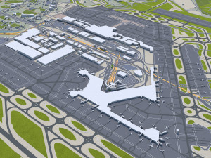 Narita city japan 40km Model 3D