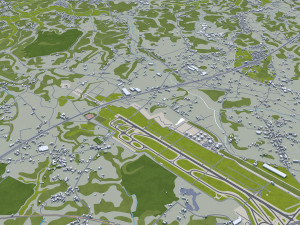 Narita city japan 40km Model 3D