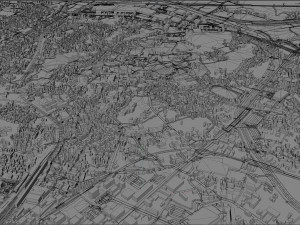 Narita city japan 40km Model 3D