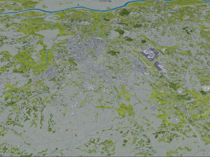 Narita city japan 40km Model 3D
