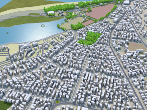 Nelson city new zealand 40km Modello 3D