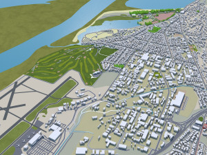Nelson city new zealand 40km Modello 3D