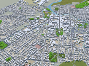 Nelson city new zealand 40km Modello 3D