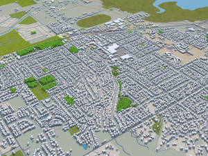 Nelson city new zealand 40km Modello 3D