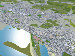 Nelson city new zealand 40km Modello 3D