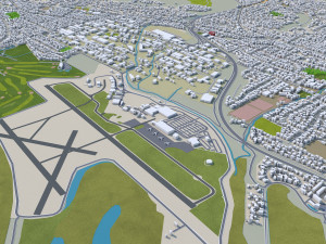 Nelson city new zealand 40km Modello 3D