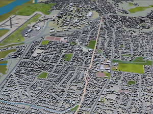 Nelson city new zealand 40km Modello 3D