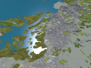 Nelson city new zealand 40km Modello 3D