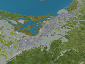 Nelson city new zealand 40km Modello 3D