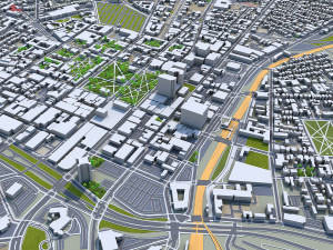 New haven city connecticut usa 30km 3D Model
