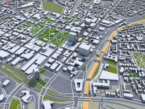 New haven city connecticut usa 30km 3D मॉडल