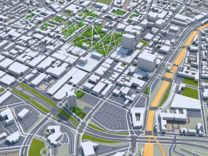 New haven city connecticut usa 30km Modello 3D