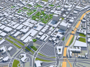 New haven city connecticut usa 30km 3D Model