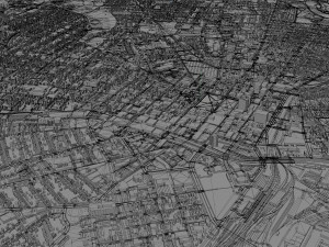 New haven city connecticut usa 30km Modello 3D