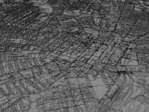 New haven city connecticut usa 30km 3D Model