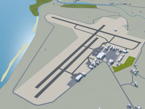 New plymouth city new zealand 30km Modèle 3D