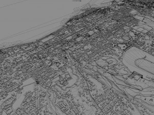 New plymouth city new zealand 30km 3D Model