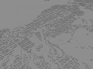 New plymouth city new zealand 30km 3D Model