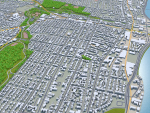 Newark city new jersey 30km 3D Model
