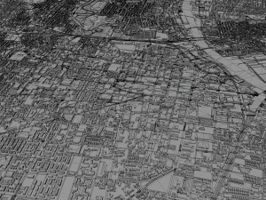 Newark city new jersey 30km 3D Model